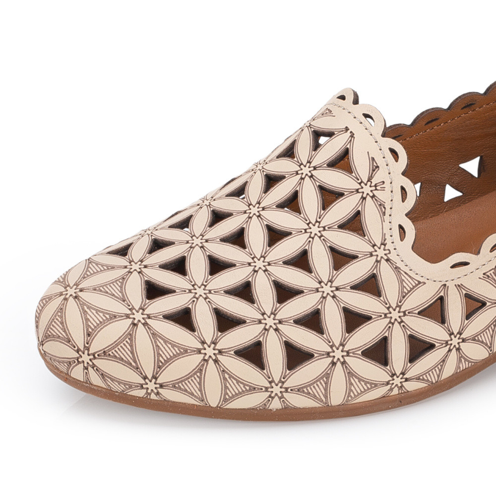 detail Dámské mokasíny IBERIUS P291-707 03 béžová S6