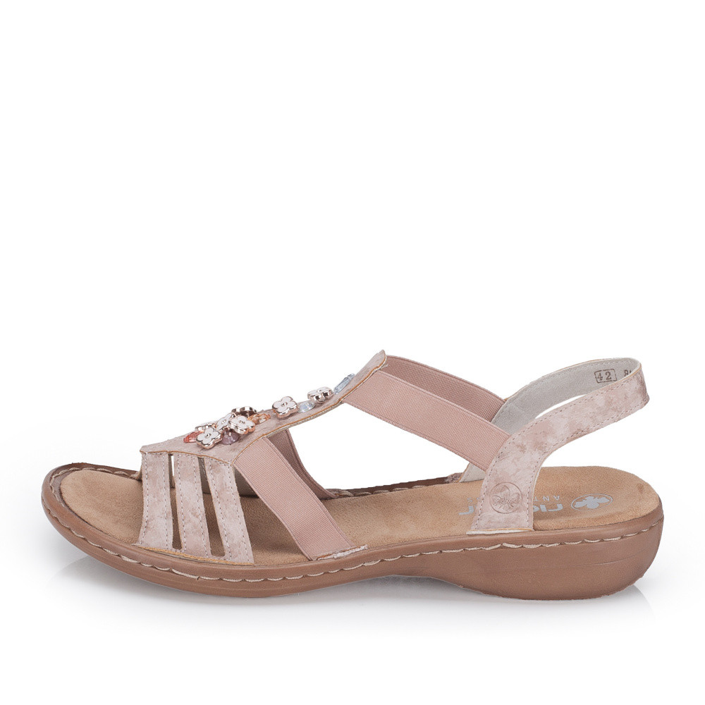 detail Dámské sandály RIEKER 60855-31 růžová S5