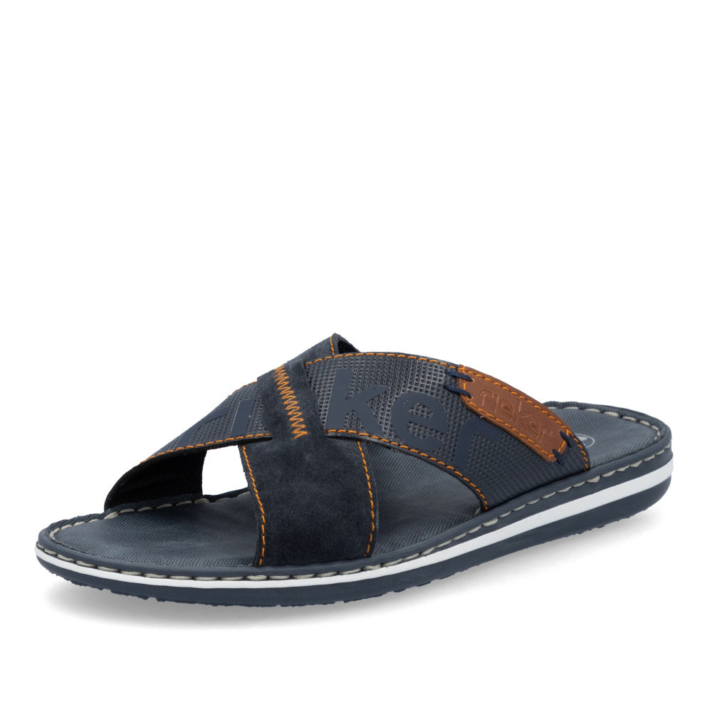 detail Pánské nazouváky RIEKER 21098-14 modrá S6