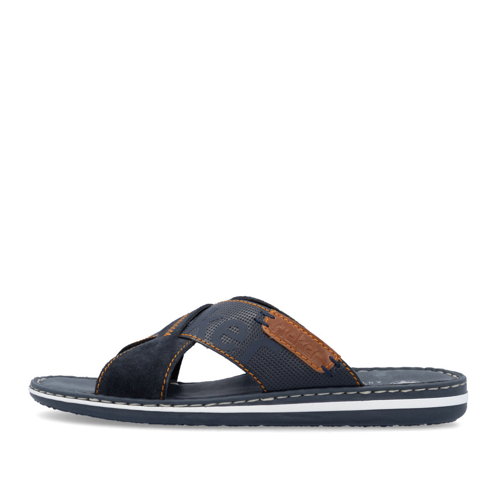 detail Pánské nazouváky RIEKER 21098-14 modrá S6