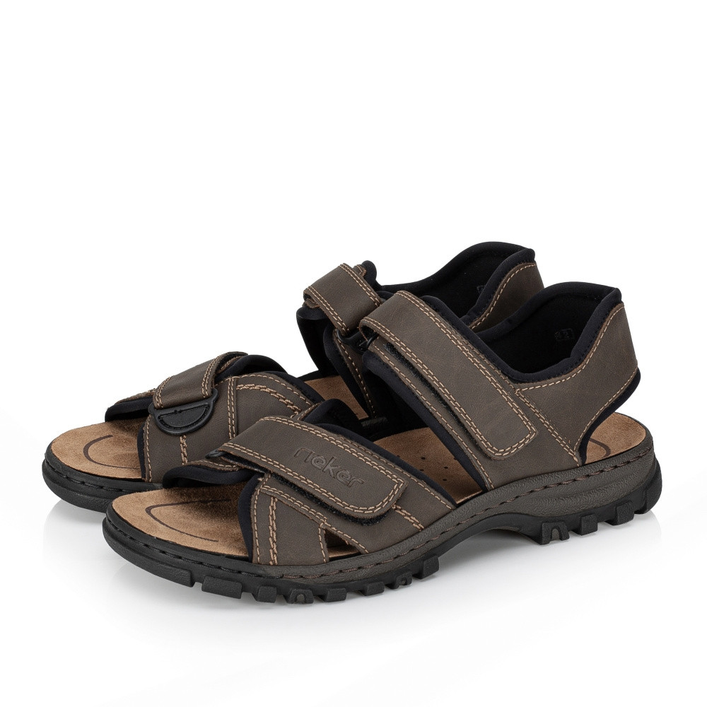 detail Pánské sandály RIEKER 25051-27   BROWN   F/S5