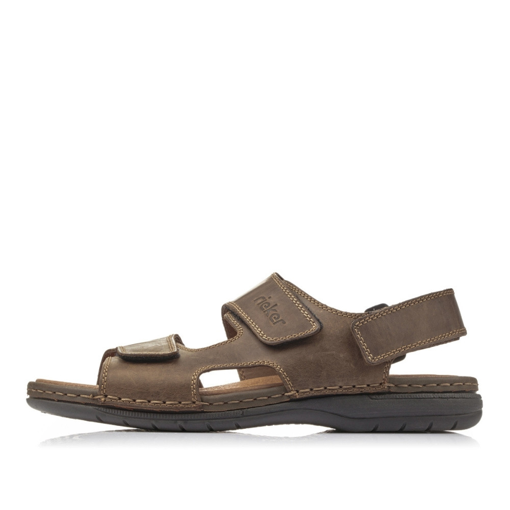 detail Pánské sandály RIEKER 25558-25 hnědá S6