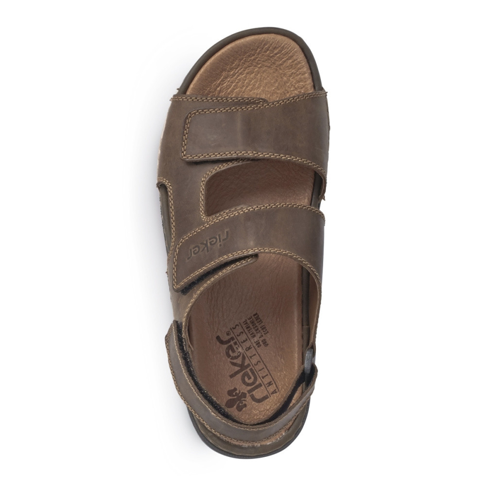 detail Pánské sandály RIEKER 25558-25 hnědá S6