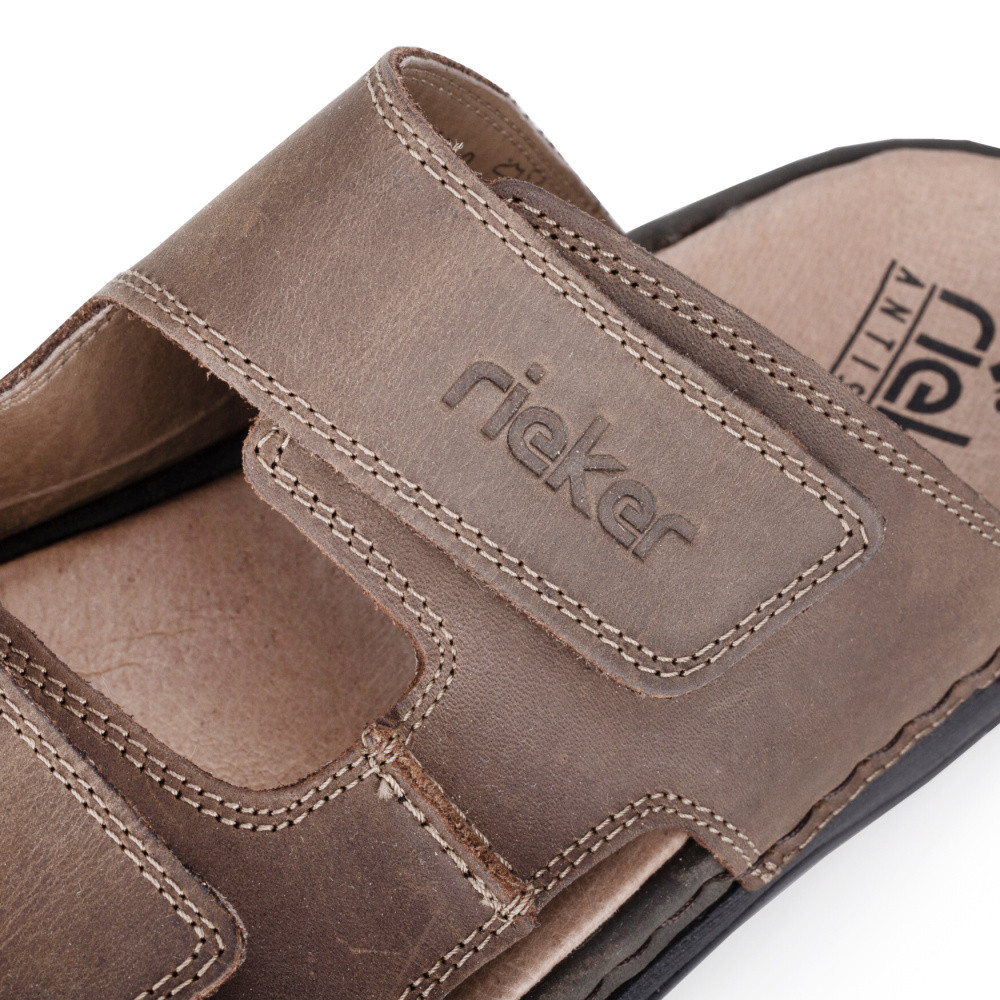 detail Pánske šľapky RIEKER 25592-25   BROWN   F/S5