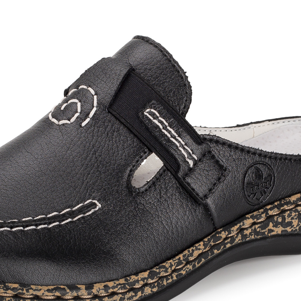 detail Dámské nazouváky RIEKER 46393-00   BLACK   F/S6