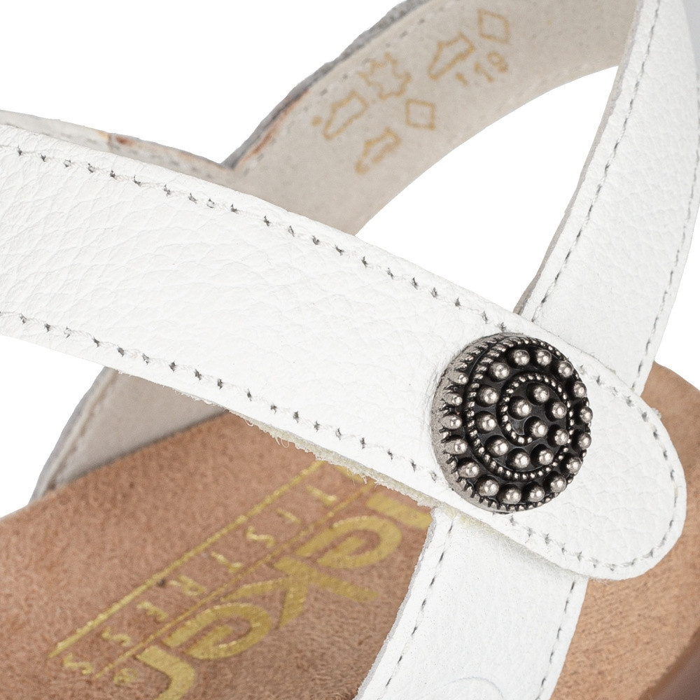 detail Dámské sandály RIEKER RIE-1025900-S3 bílá