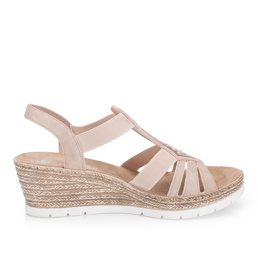 detail Dámské sandály RIEKER 61913-31 růžová S6