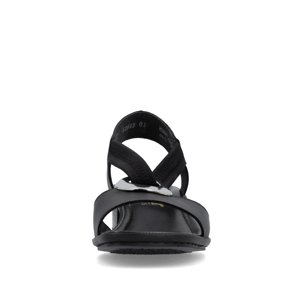 detail Dámske sandále RIEKER 62662-01 čierna S6