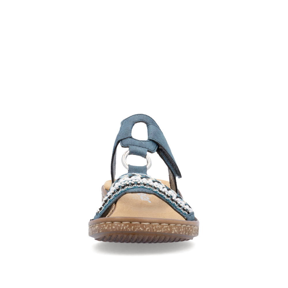 detail Dámské nazouváky RIEKER 628M6-14 modrá S5