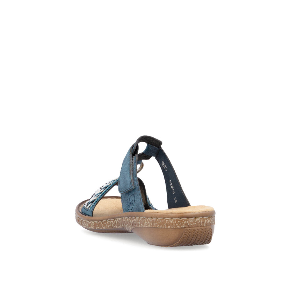 detail Dámské nazouváky RIEKER 628M6-14 modrá S5