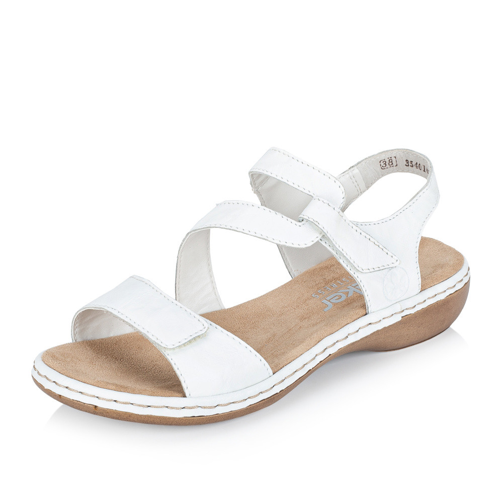 detail Dámské sandály RIEKER 659C7-80 bílá S6
