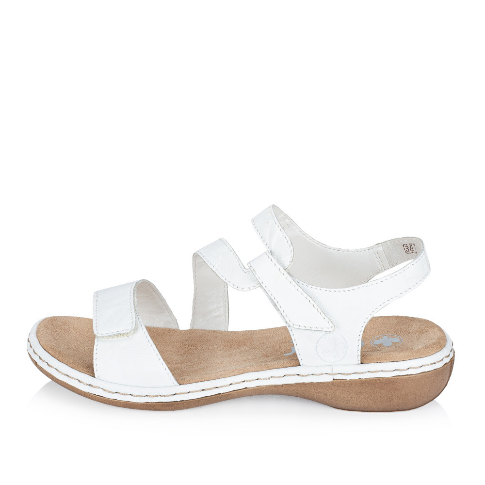 detail Dámské sandály RIEKER 659C7-80 bílá S6