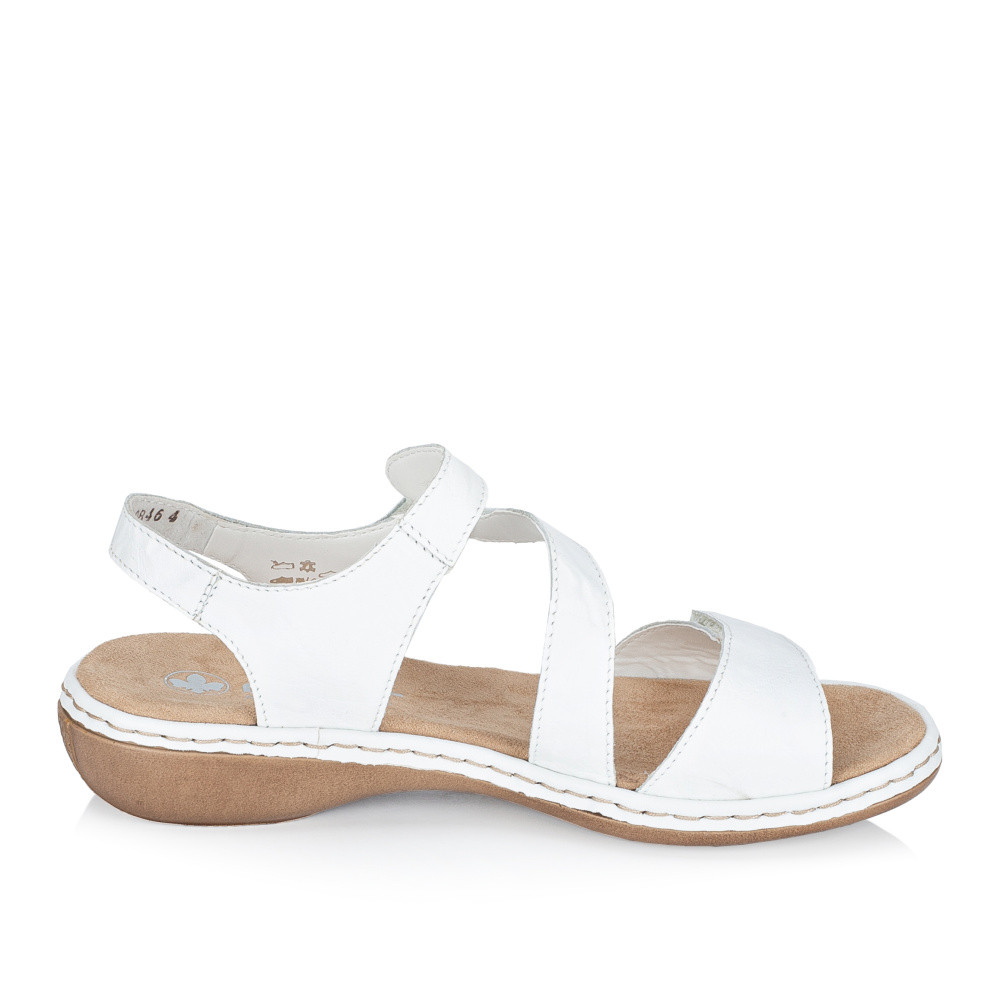 detail Dámské sandály RIEKER 659C7-80 bílá S6