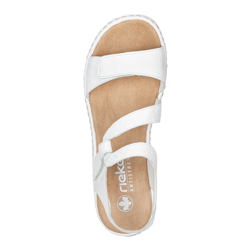 detail Dámské sandály RIEKER 659C7-80 bílá S6