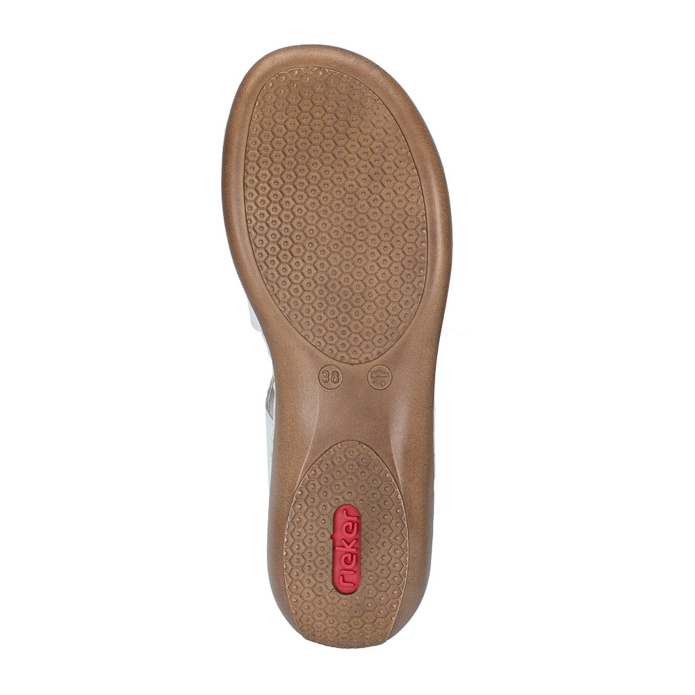 detail Dámské sandály RIEKER 659C7-80 bílá S6