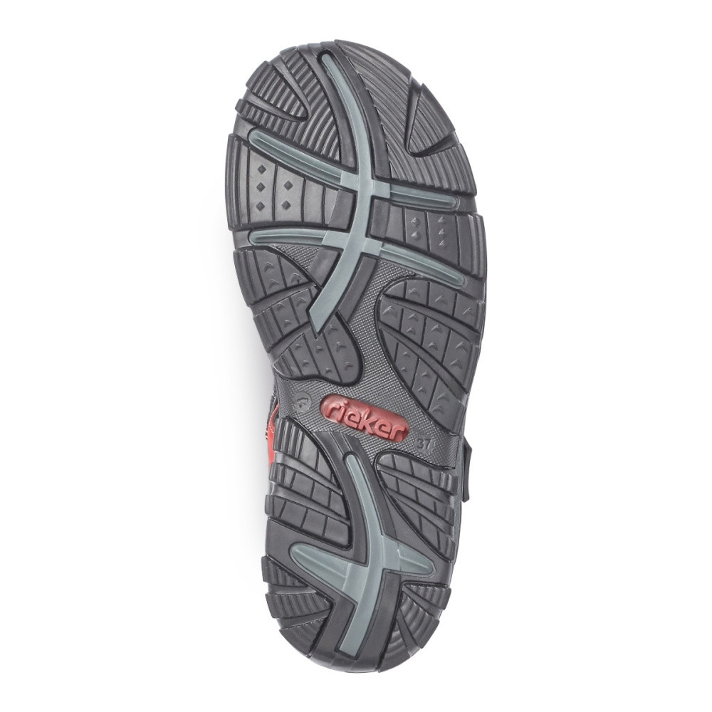 detail Dámské sandály RIEKER 68851-33 červená S2