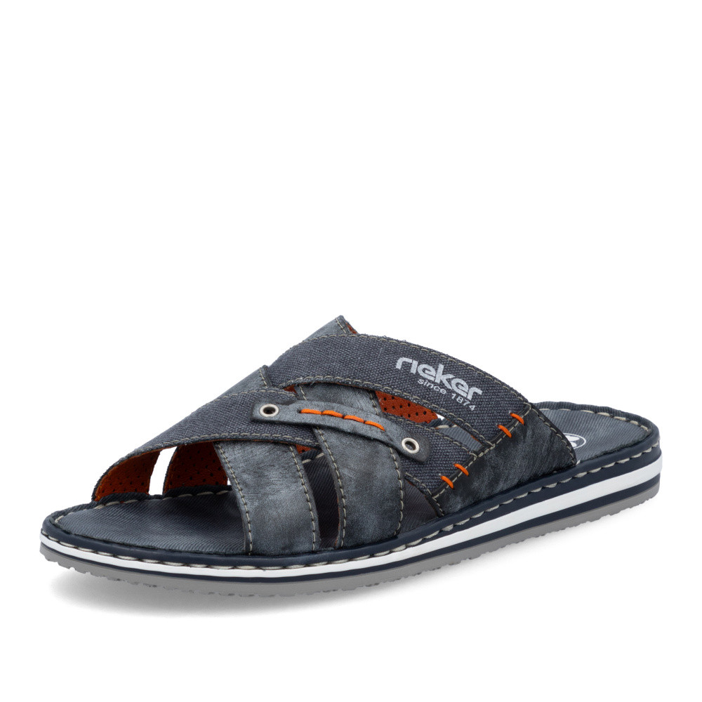 detail Pánske šľapky RIEKER 21599-14 modrá S6