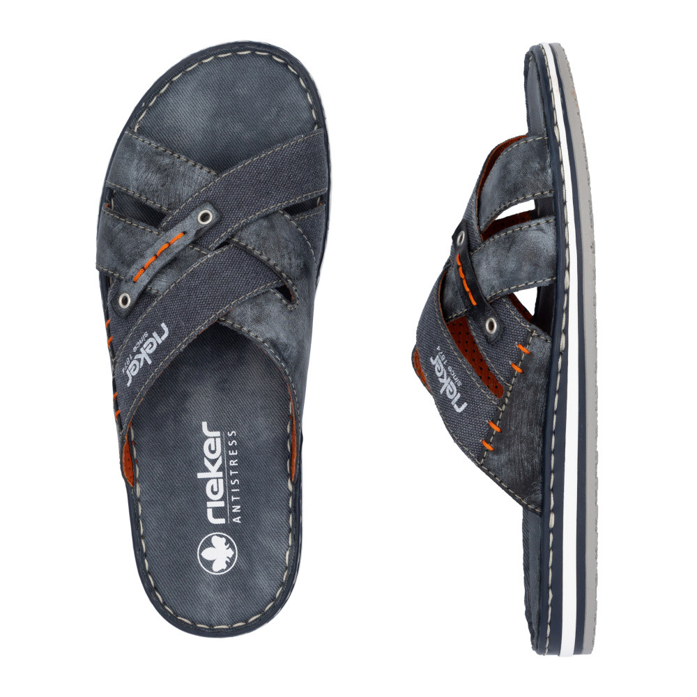 detail Pánske šľapky RIEKER 21599-14 modrá S6