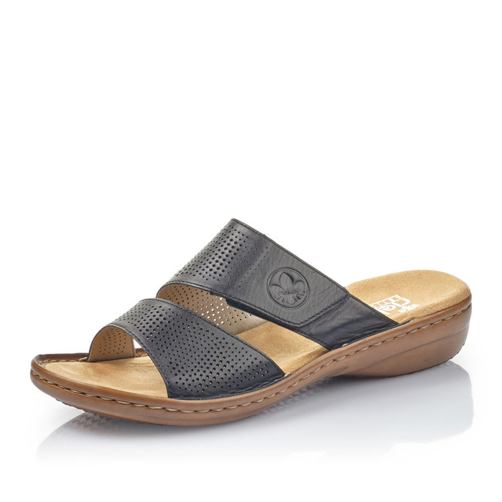 detail Dámské nazouváky RIEKER 60812-00 černá S1