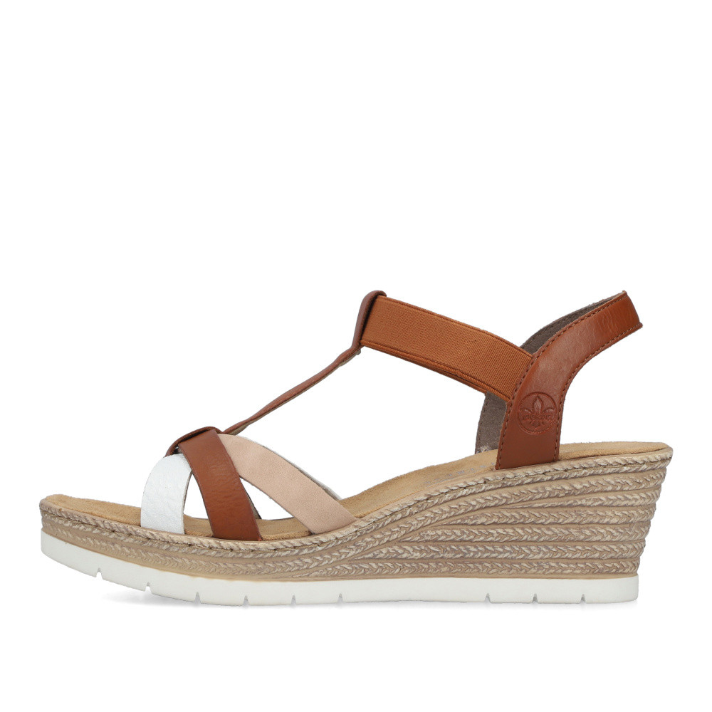 detail Dámské sandály RIEKER 61995-81 hnědá S6