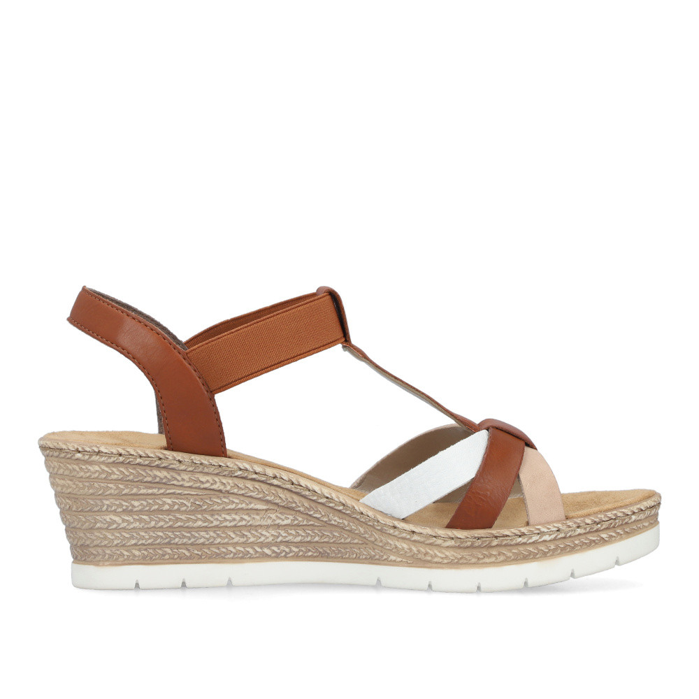 detail Dámské sandály RIEKER 61995-81 hnědá S6