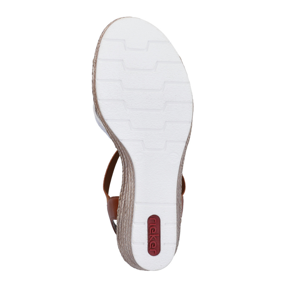 detail Dámské sandály RIEKER 61995-81 hnědá S6