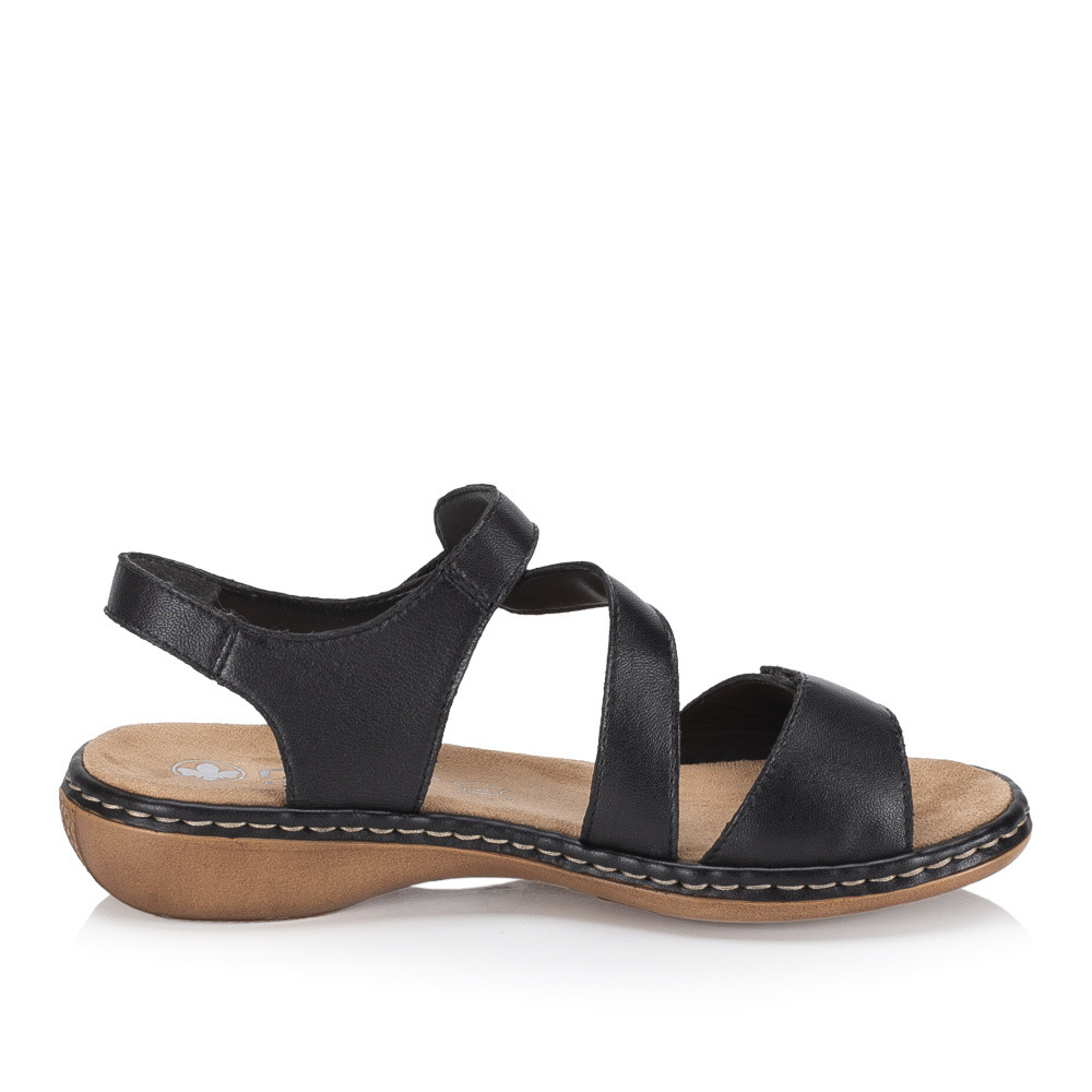 detail Dámské sandály RIEKER 659C7-00 černá S6