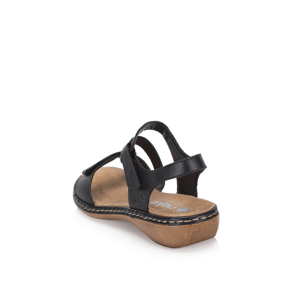 detail Dámské sandály RIEKER 659C7-00 černá S6