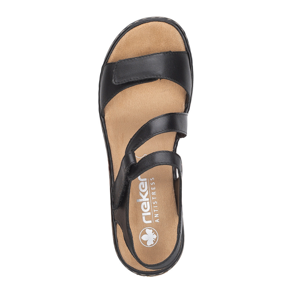 detail Dámské sandály RIEKER 659C7-00 černá S6