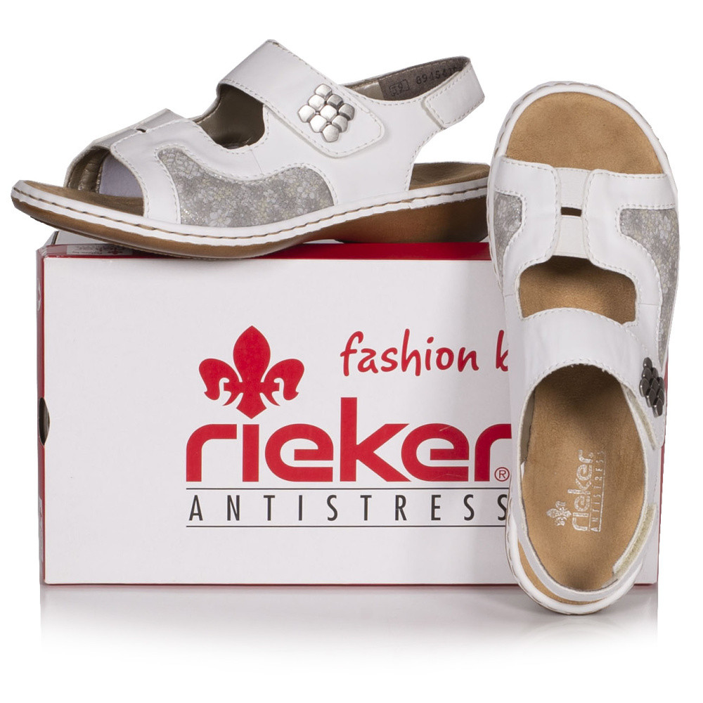 detail Dámské sandály RIEKER 65989-80 WEISS S0