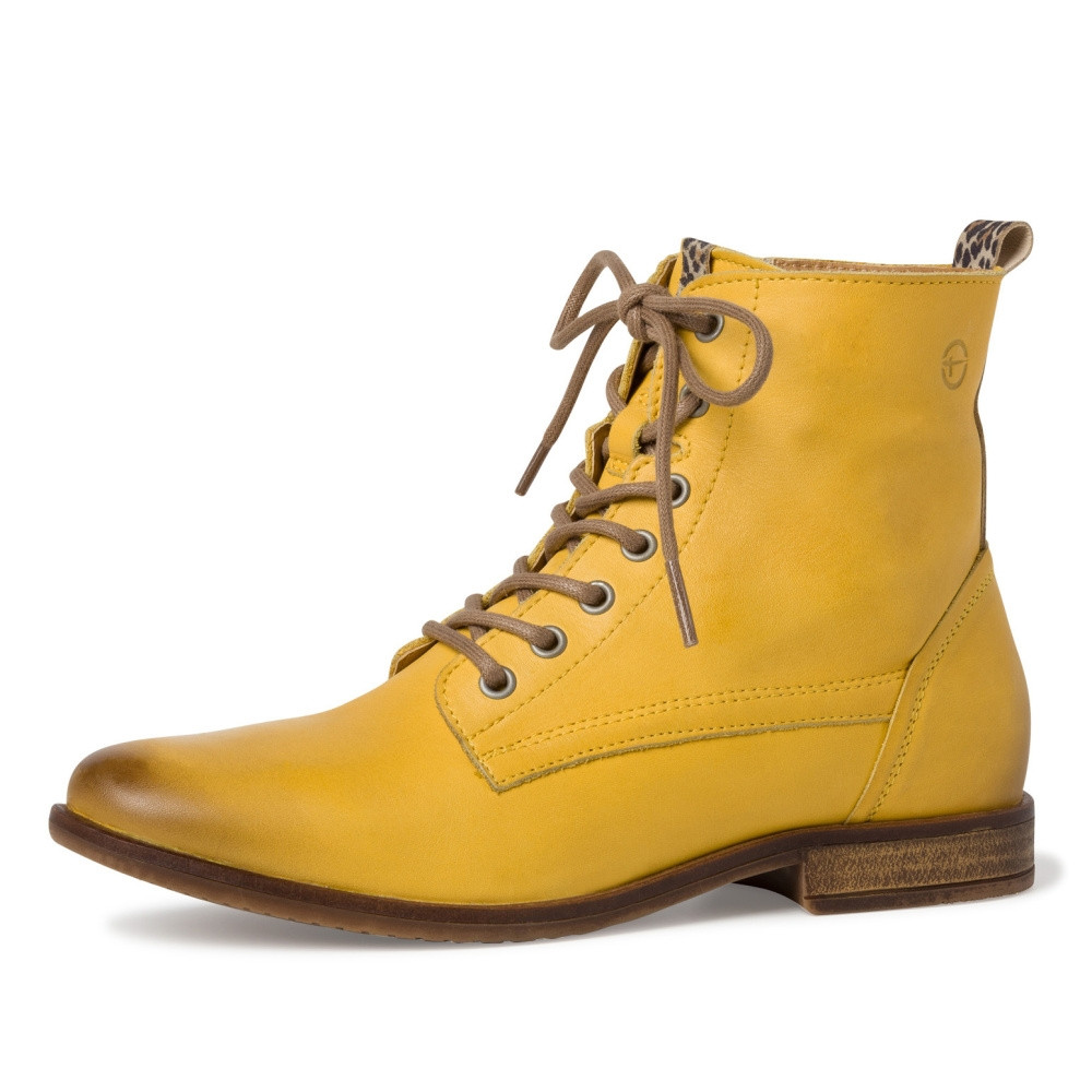 detail Dámská kotníková obuv TAMARIS 25191-25-602 žlutá W0