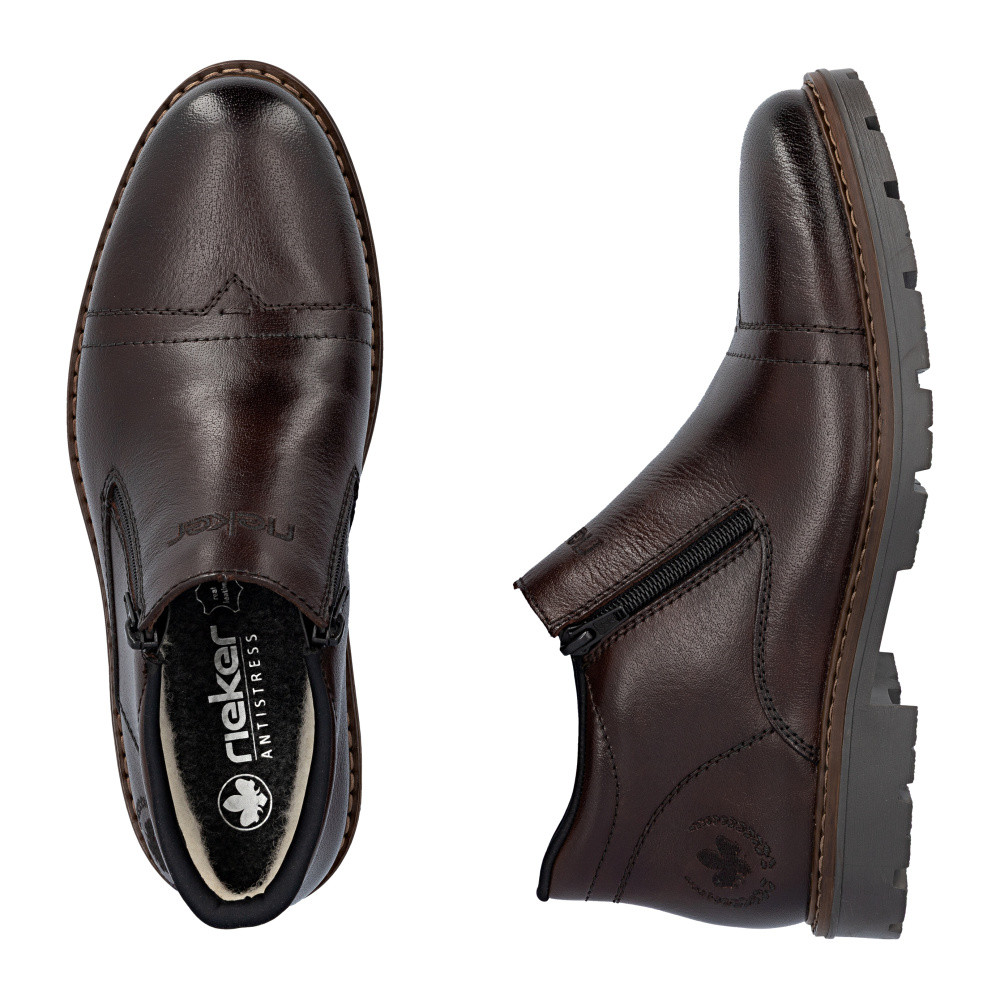 detail Pánská kotníková obuv RIEKER 12194-25 hnědá W5