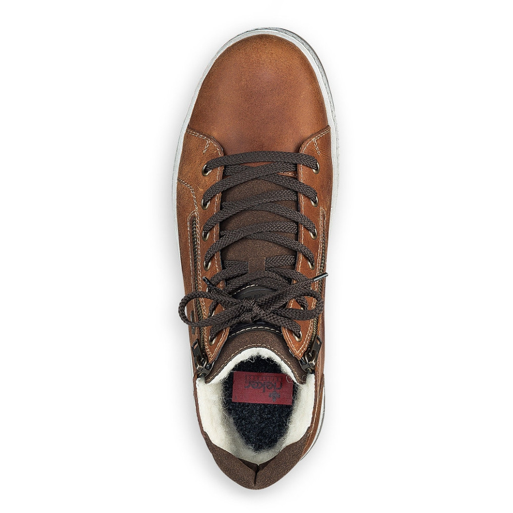 detail Pánská kotníková obuv RIEKER 37021-24 hnědá W1