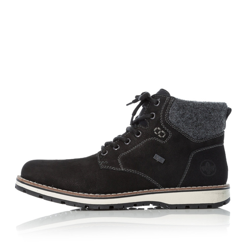 detail Pánska členková obuv RIEKER 38411-00 čierna W1