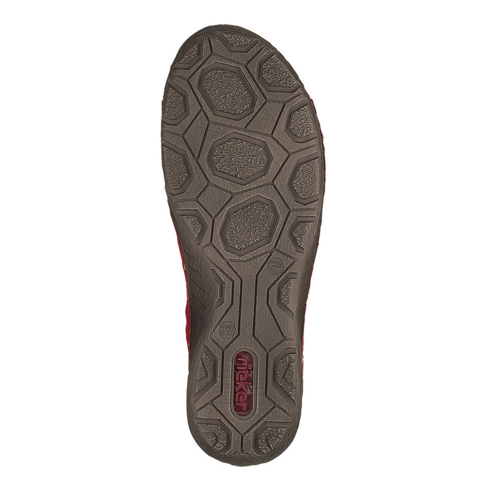 detail Dámská kotníková obuv RIEKER 52549-36 červená W0