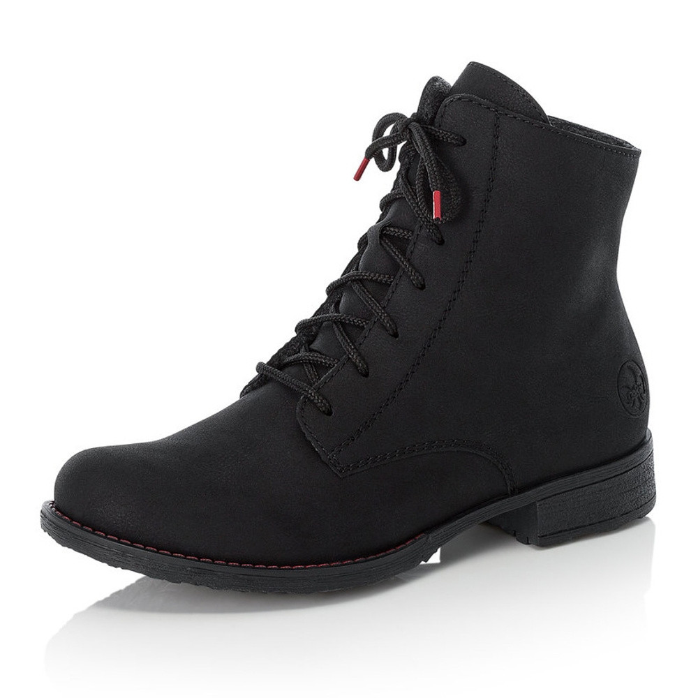 detail Dámská kotníková obuv RIEKER 70821-00 černá W2