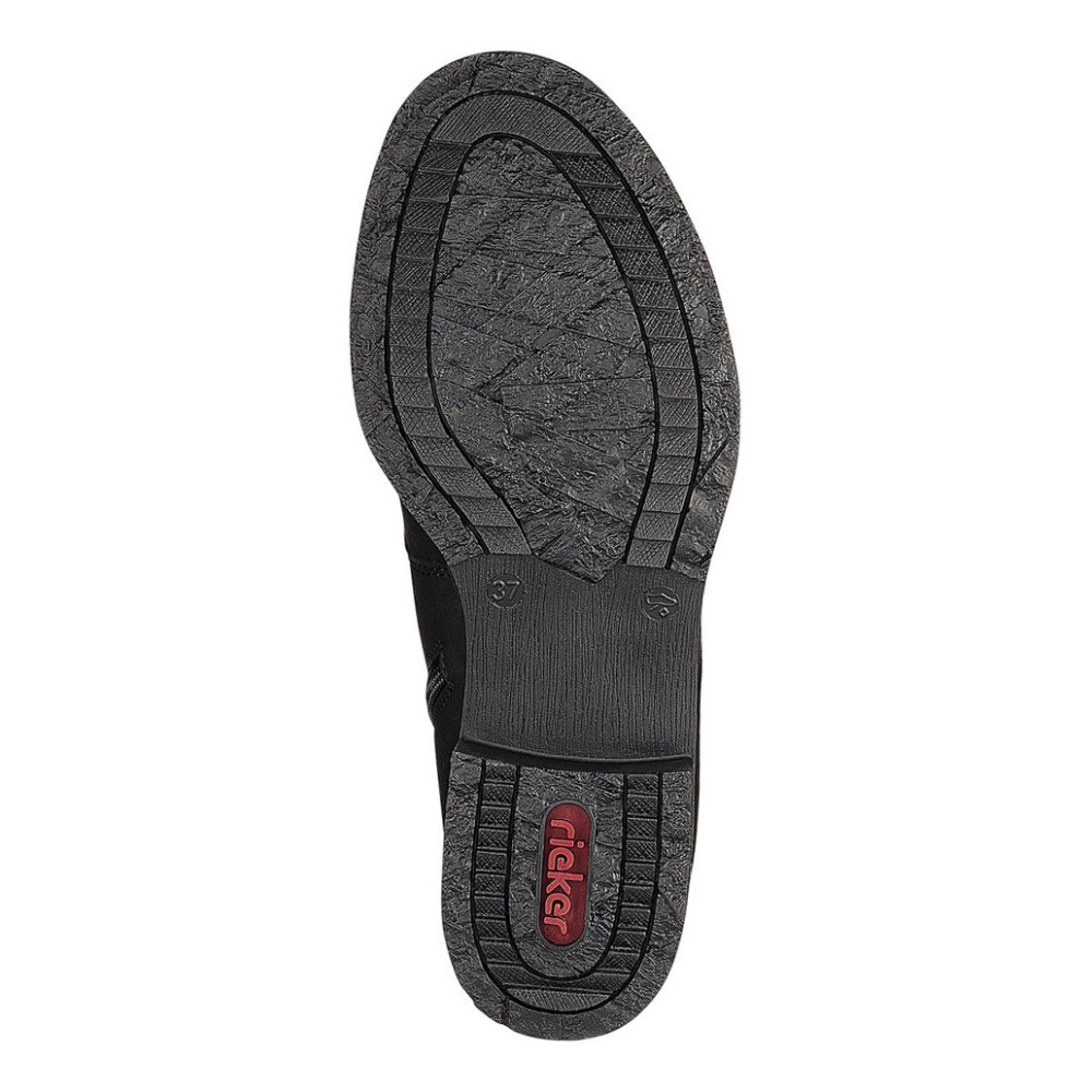 detail Dámská kotníková obuv RIEKER 70821-00 černá W2