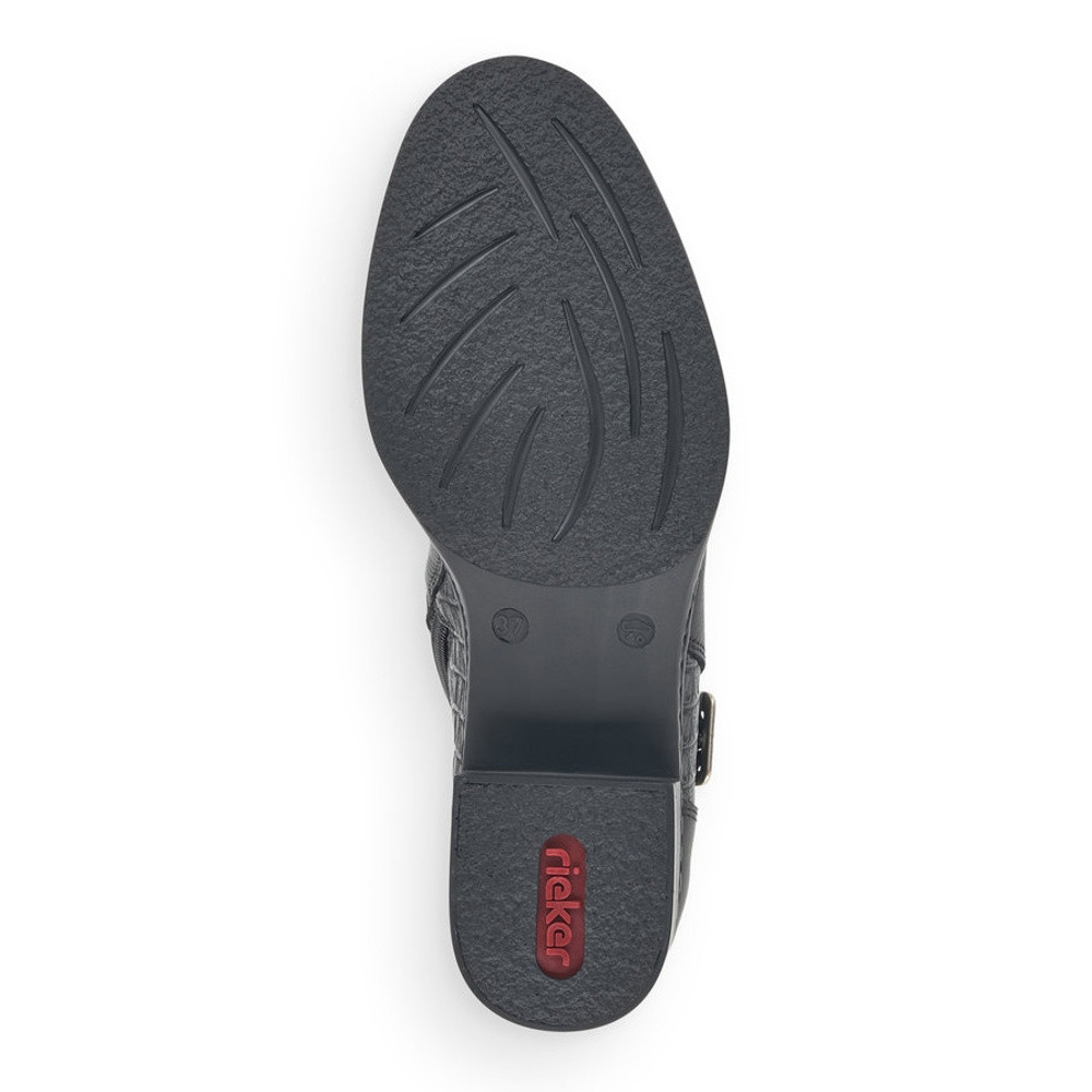 detail Dámská kotníková obuv RIEKER 73474-00 černá W0