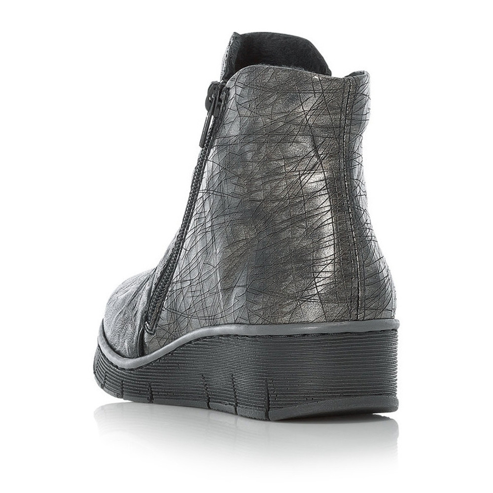 detail Dámská kotníková obuv RIEKER 73781-00 černá W1