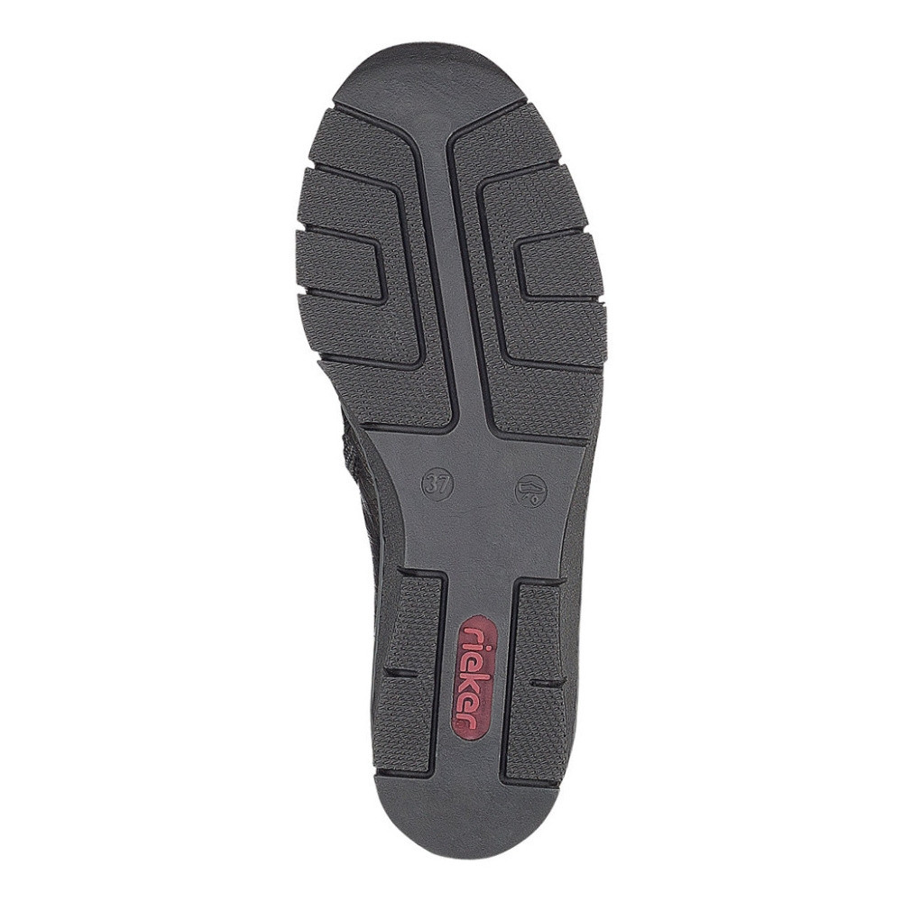 detail Dámská kotníková obuv RIEKER 73781-00 černá W1