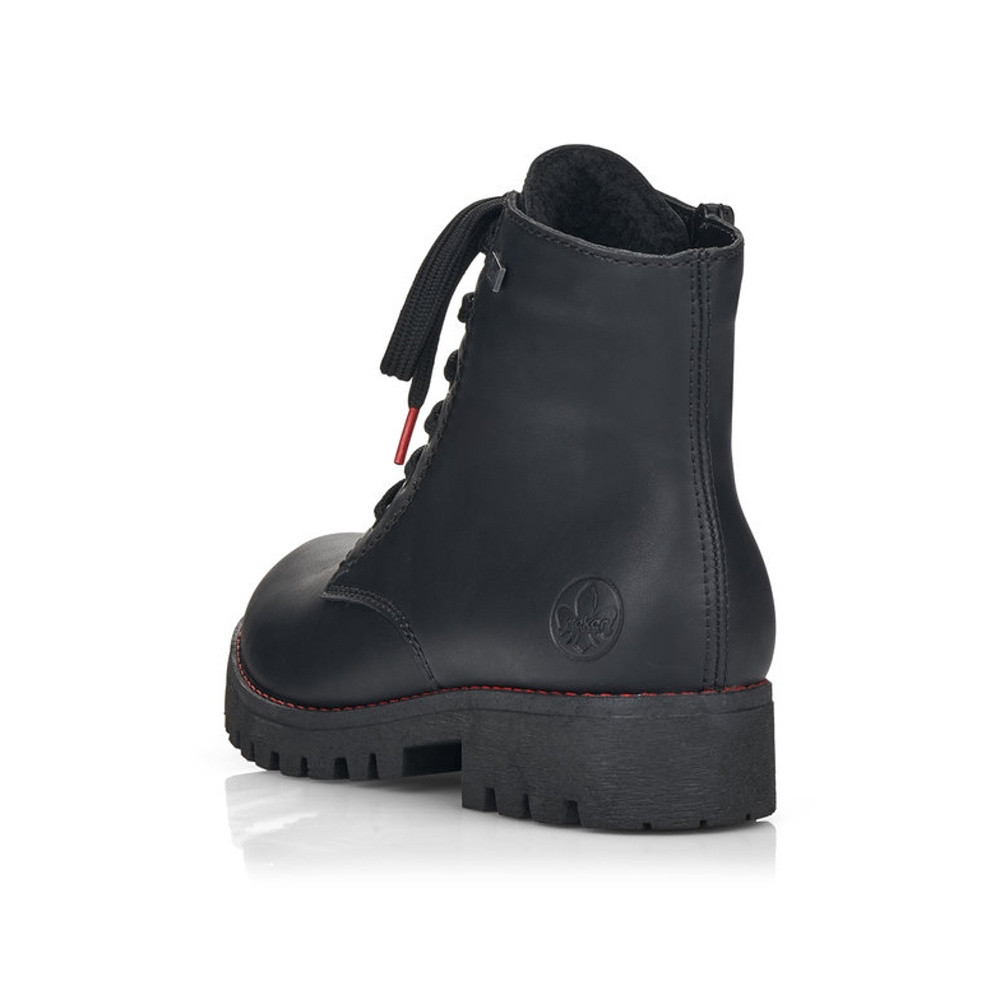 detail Dámská kotníková obuv RIEKER 785M1-00 černá W3