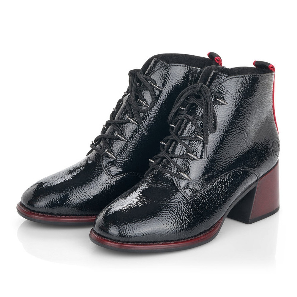 detail Dámská kotníková obuv RIEKER 79333-00 černá W0