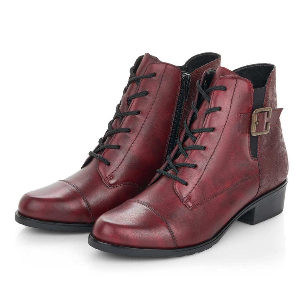 detail Dámska členková obuv REMONTE D6875-35 červená W0