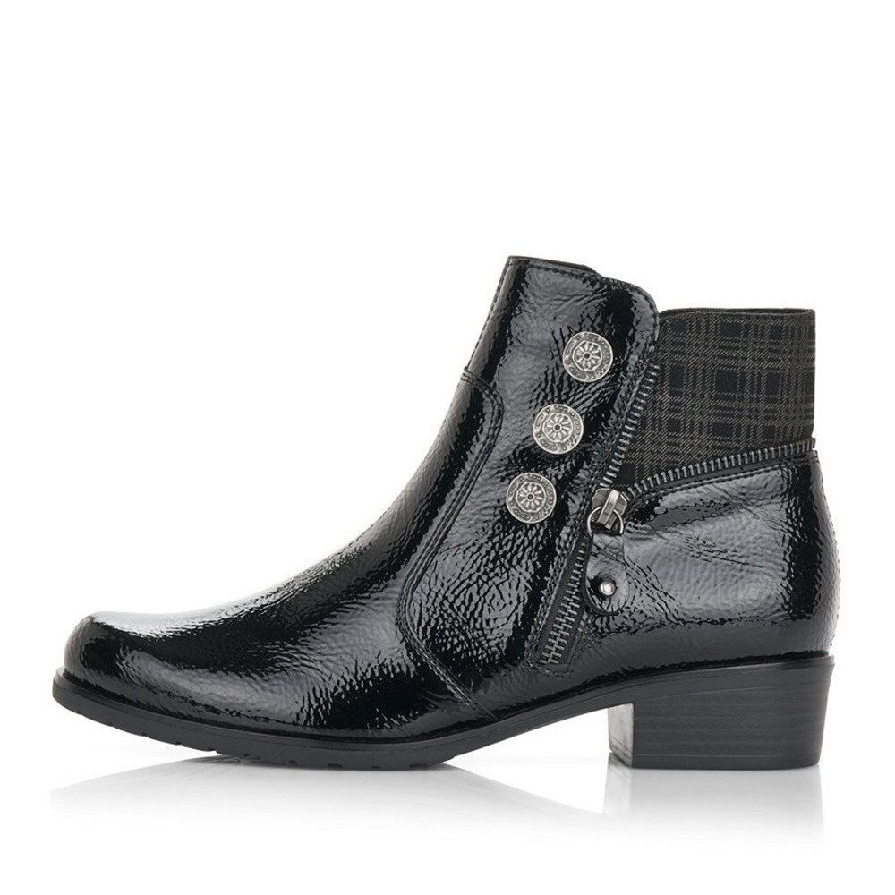 detail Dámska členková obuv REMONTE D6881-02 čierna W0