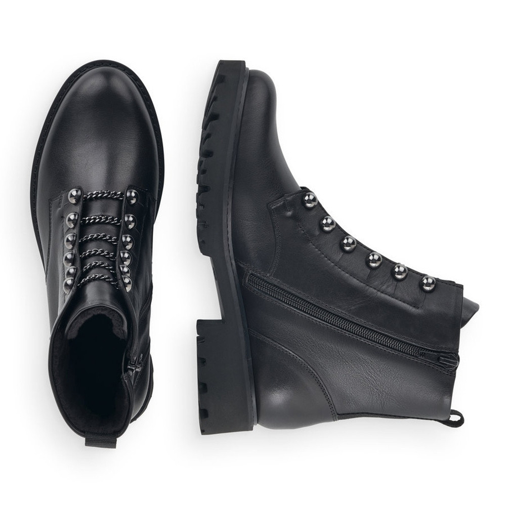 detail Dámská kotníková obuv REMONTE D8670-01 černá W4