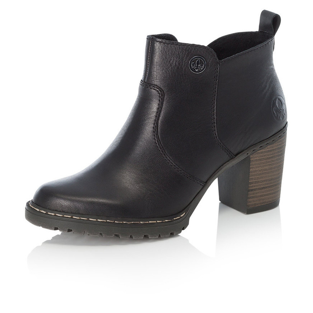 detail Dámská kotníková obuv RIEKER L9283-00 černá W0