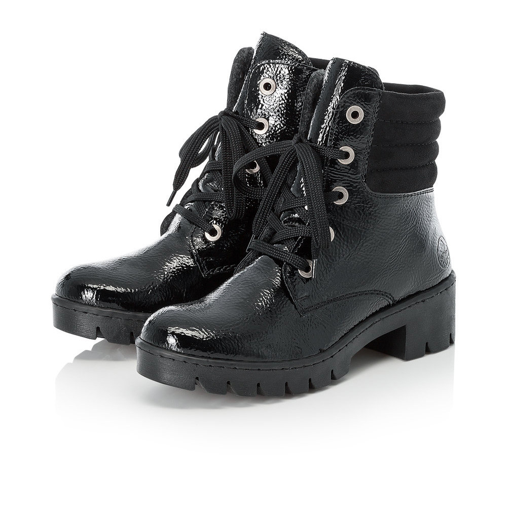 detail Dámská kotníková obuv RIEKER X5704-00 černá W0