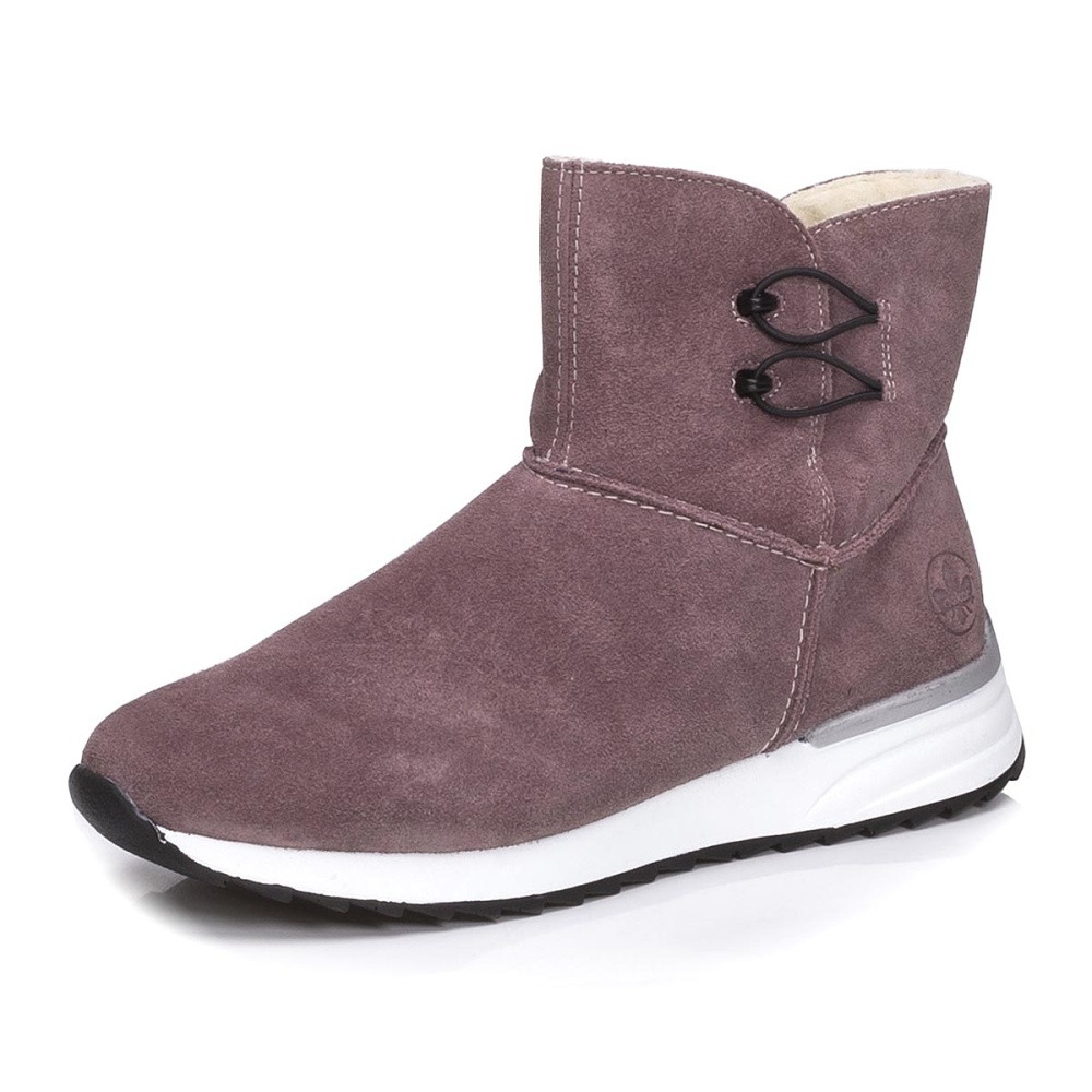 detail Dámská kotníková obuv RIEKER X8064-30 fialová W0