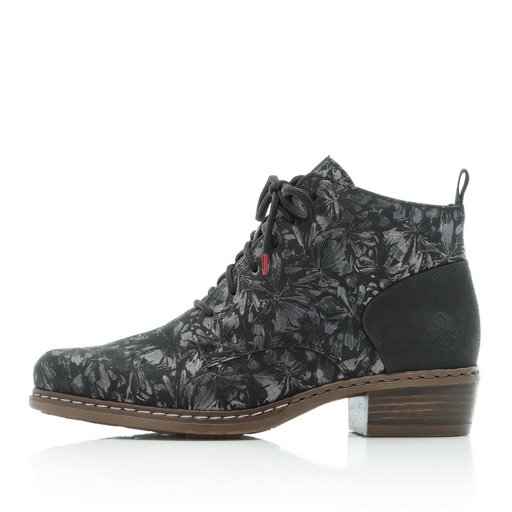 detail Dámska členková obuv RIEKER Y0830-91 čierna W4