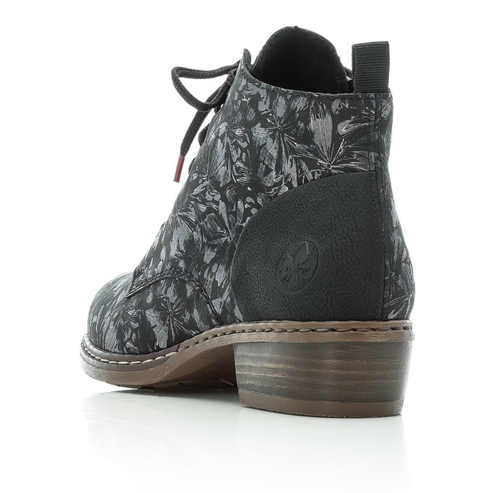 detail Dámska členková obuv RIEKER Y0830-91 čierna W4